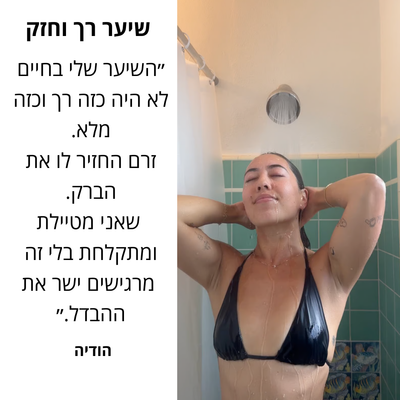 זֶרֶם ידית מסננת למקלחת